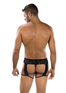 ENVY MIDNIGHT STRIDE GARTERS BLACK O/S