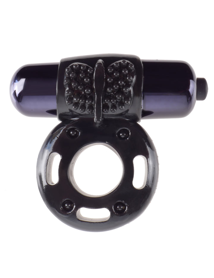 FANTASY SUPER VIBRATING COCK RING BLACK