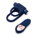 NU SENSUELLE VIBRATING RING BLUE WITH REMOTE