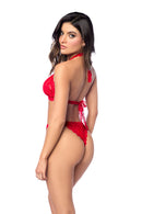 TWO PIECE SET RED BOWS S/M