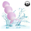 LAVENDER HAZE BEADED VIBRATING ANAL PROBE