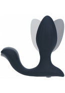 LEVELZ VIBRATING & ROTATING ANAL PLUG WITH BALL STIMULATOR BLACK