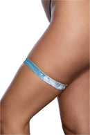 GARTER BABY BLUE VELVET