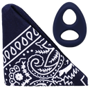 ROCK SOLID THE CODE RING WITH BANDANA NAVY BLUE