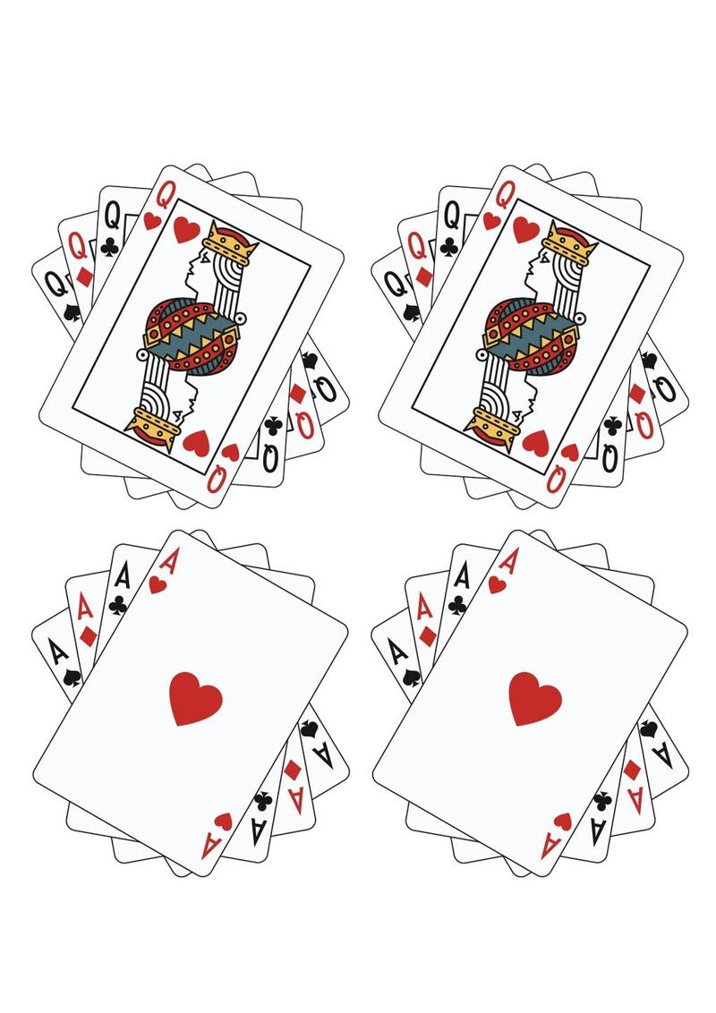 PEEKABOO PASTIES QUEENS & ACES