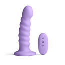 COLOURS RIBBED 6" VIBRATING DONG PURPLE