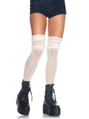 OVER THE KNEE SCRUNCH SOCKS WHITE