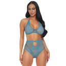 BLUE DREAM FISHNET SET O/S