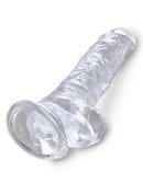 KING C*CK CLEAR 8" DILDO