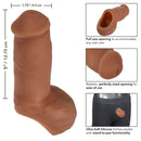 5" STAND TO PEE PACKING PENIS BROWN