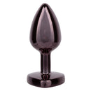 BLACK GEM HEART ANAL PLUG SMALL