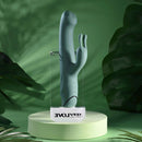 SATIN SWIRL RABBIT GREEN