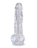 KING C*CK CLEAR 8" DILDO