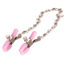 NIPPLE PLAY CRYSTAL CHAIN NIPPLE CLAMPS PINK