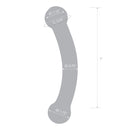 GLAS 5.5" DOUBLE BULL BLACK DILDO