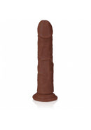 REALROCK 8" CURVED DILDO BROWN