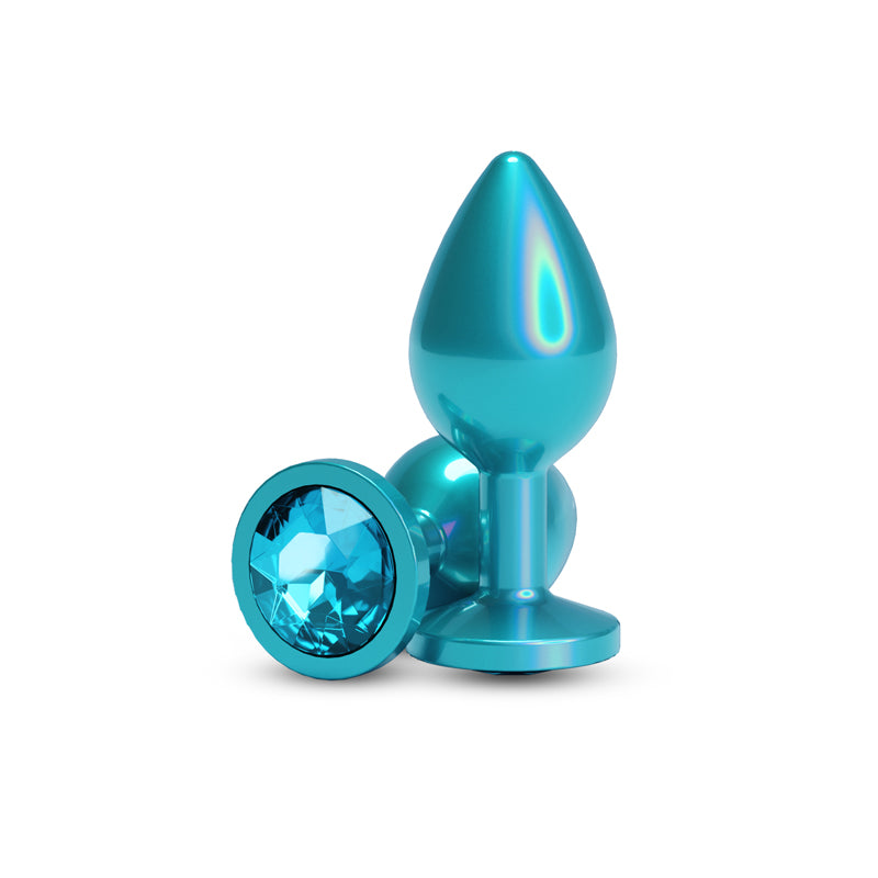 REAR ASSESTS TEAL PLUG MEDIUM WITH TEAL GEM