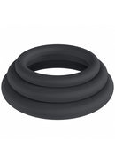 LEVELZ CLASSIC COCK RING SET XS, S, M BLACK