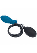 LEVELZ RIBBED INFLATABLE ANAL PLUG TEAL