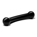GLAS 5.5" DOUBLE BULL BLACK DILDO