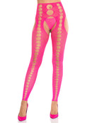 SEAMLESS OPAQUE FOOTLESS TIGHTS PINK O/S