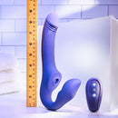 2 BECOME 1 PURPLE STRAPLESS STRAPON WITH REMOTE
