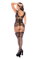 FISHNET BODYSTOCKING BLACK O/S