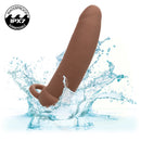 PERFORMANCE MAXX VIBRATING THICK DUAL PENETRATOR BROWN