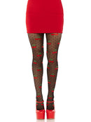 POLKA DOT CHERRY TIGHTS O/S