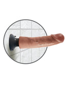KING COCK 9" VIBRATING DILDO TAN