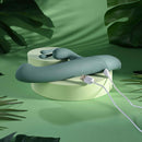 SATIN SWIRL RABBIT GREEN