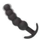 Boundless Vibrating Beaded Plug shown vibrating, with the push button on the base bead