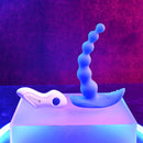 GENDER X BEADED PLEASURE ANAL VIBE BLUE