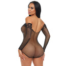 LOVE IN LACE BODYSUIT BLACK O/S