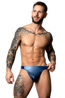 LIQUID ONYX THONG BLUE S/M