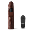 JOCK ENHANCER 1.5" REALISTIC VIBRATING PENIS EXTENSION DARK