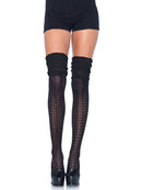 OVER THE KNEE SCRUNCH SOCKS BLACK