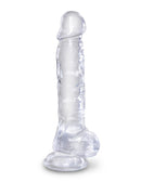 KING C*CK CLEAR 8" DILDO