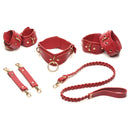 BEDROOM BLISS LOVERS RESTRAINT SET RED