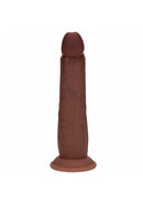 REALROCK SLIDING SKIN 8" DILDO BROWN