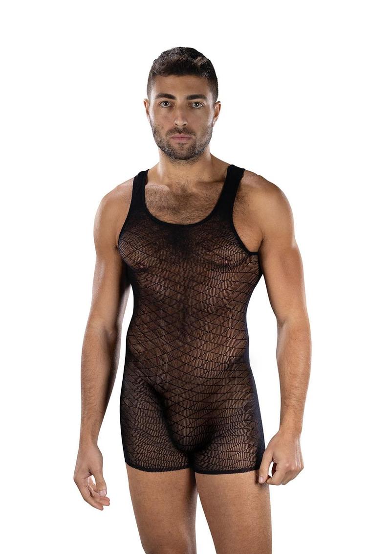 ENVY DIAMOND KNIGHT ROMPER BLACK O/S