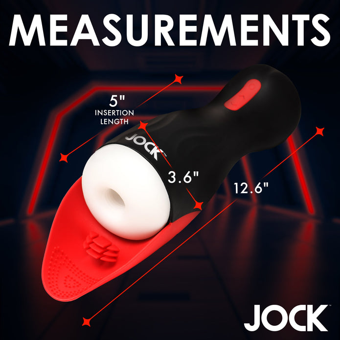 JOCK SUCKING & VIBRATING MASTURBATOR