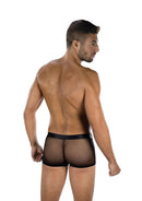 ENVY SHEER COMMAND BUCKLE BOXER BRIEFS BLACK O/S