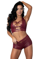 LUST THALIA BURGUNDY L/XL