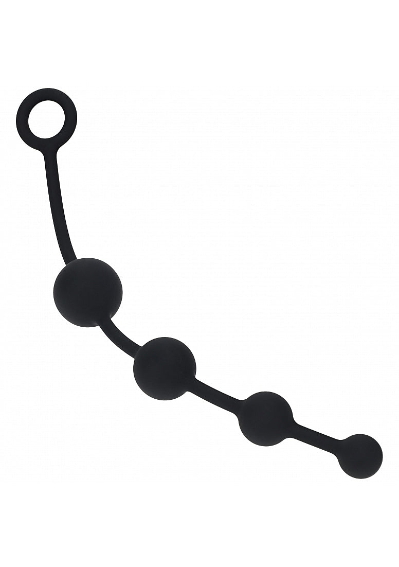 LEVELZ CURVED ANAL BEADS BLACK