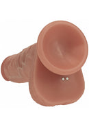 REALROCK VIBRATING THRUSTING 8" DILDO TAN