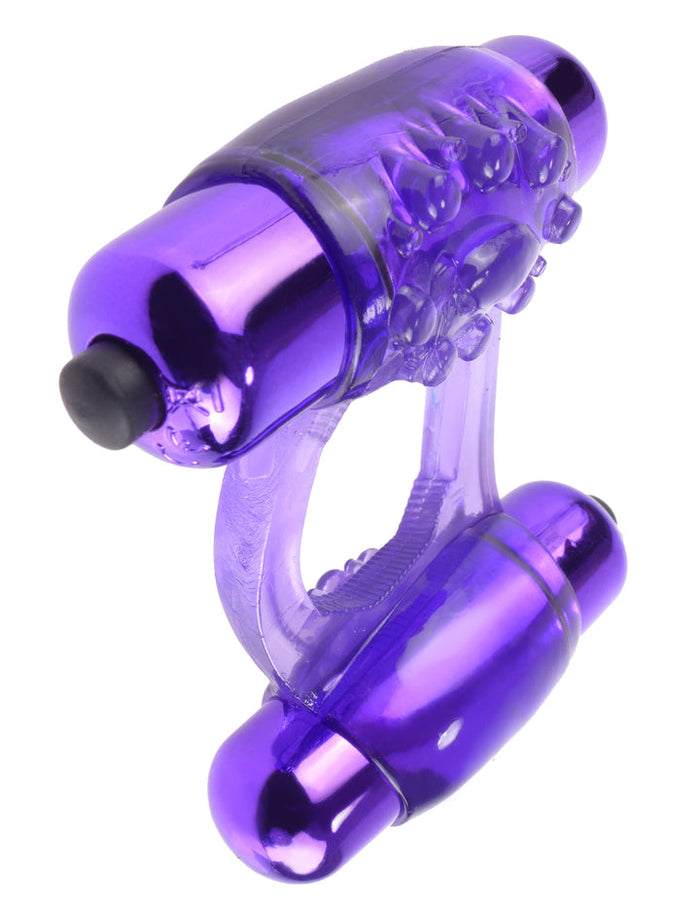 FANTASY DUO SUPER RING VIBRATING COCK RING PURPLE FANTASY DUO SUPER RING VIBRATING COCK RING PURPLE