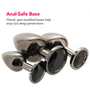 ANAL PLUG 3PC SET BLACK GEM
