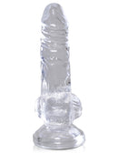KING C*CK CLEAR 4" DILDO