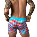 SO COMFY GINGHAM BOXER BRIEF TURQUOISE XLARGE